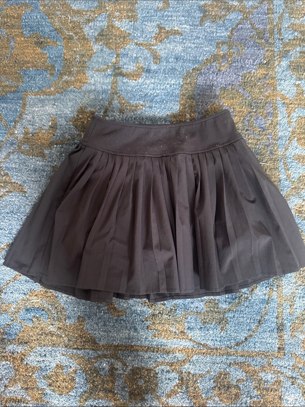 Abercrombie & Fitch Black Pleated Tennis Girls' Skirt with built in shorts